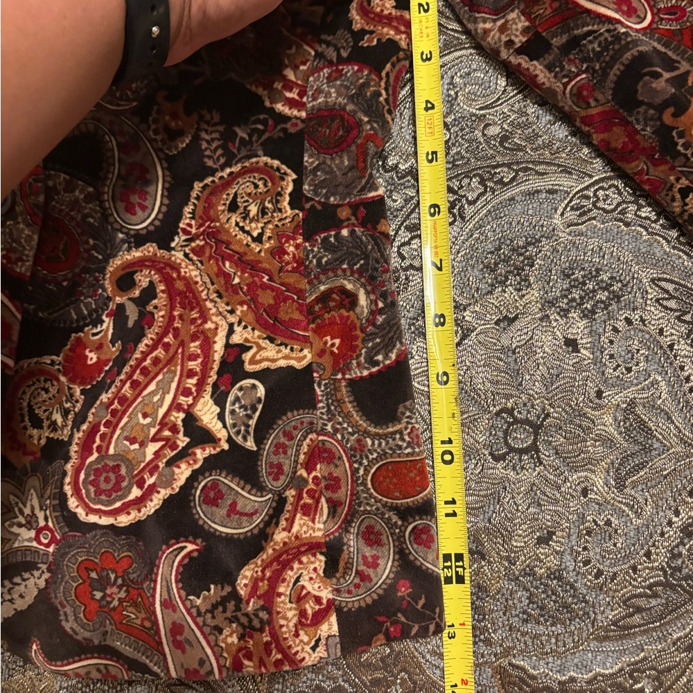Velvet Paisley Blazer fall colors Talbot's - Picture 10 of 10